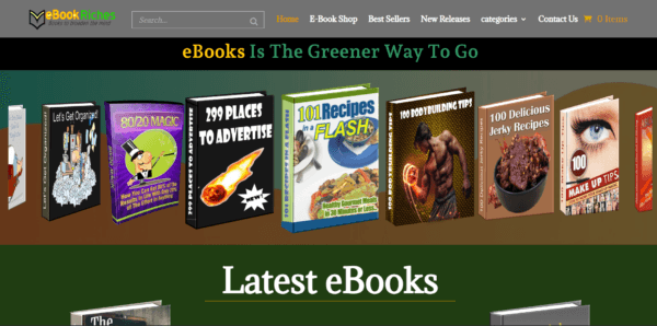 Riches eBooks store  WordPress Website