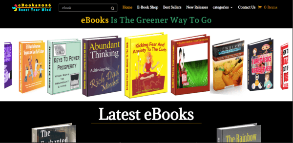 eBooks 2026 Store WordPress website