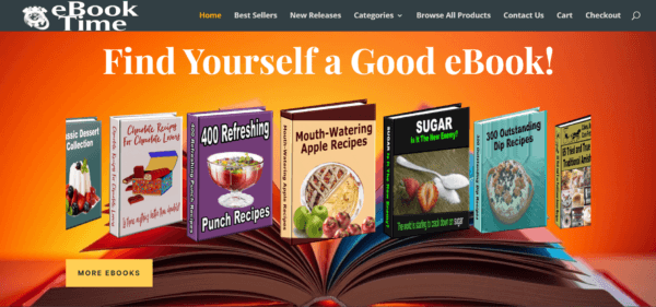 eBook Time Store Fully automated  WordPress website PayPal and or Stripe