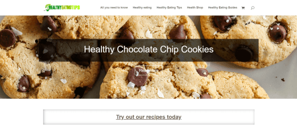 Healthy Eating Tips - Store- WordPress Website